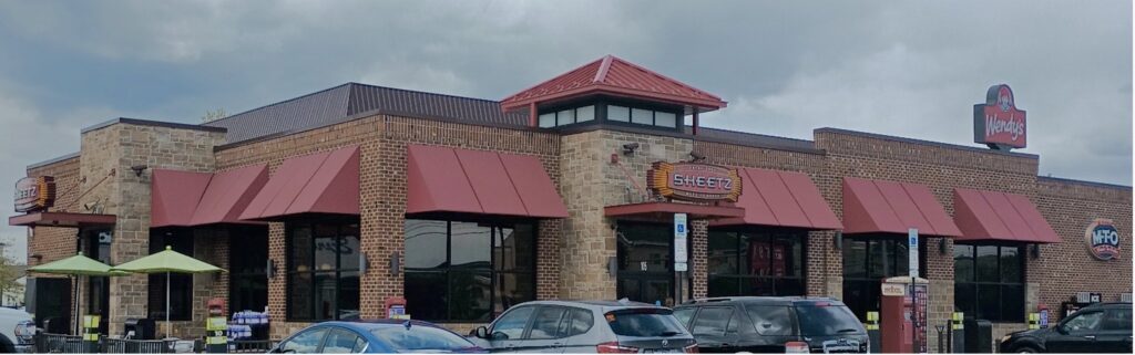 A commercial project of a Sheetz building